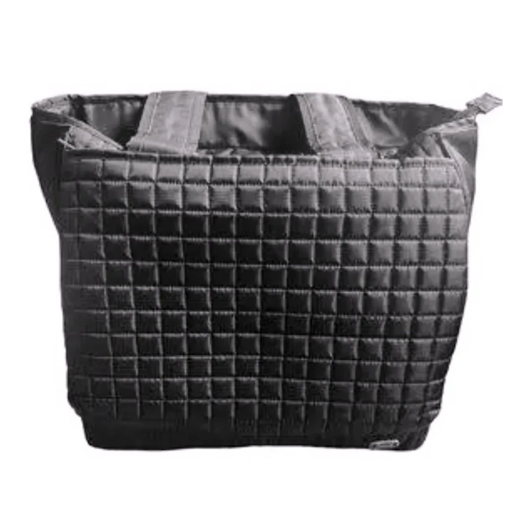 Lug Black Quilted Two Handle Tote Bag Carry On Luggage